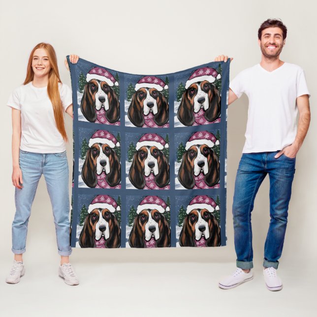 BASSET HOUND FLEECEDECKE (Beispiel)