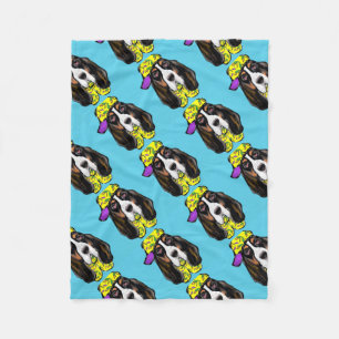 Basset Hound Fleecedecke