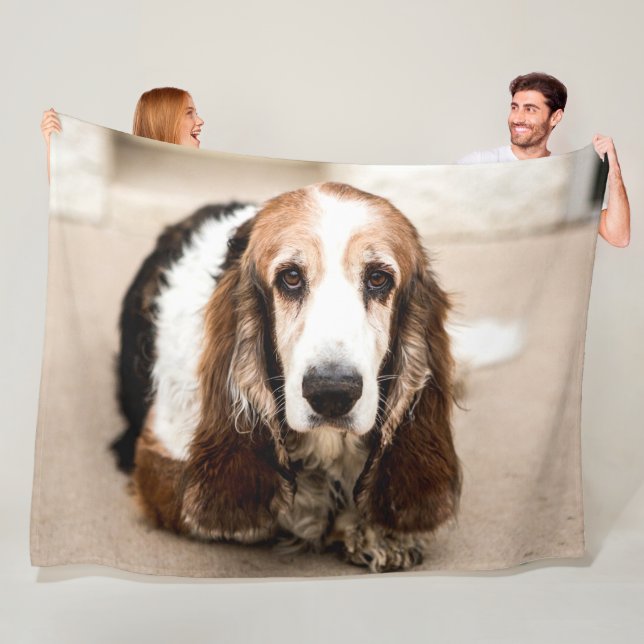 BASSET HOUND FLEECEDECKE (Beispiel)