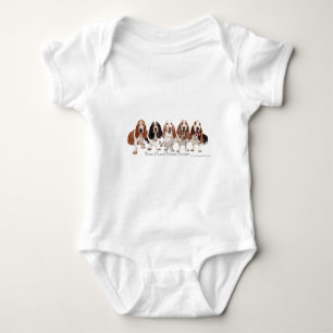 Basset Hound-Freunde für immer Baby Strampler
