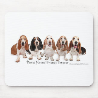 Basset Hound-Freunde für immer Mousepad