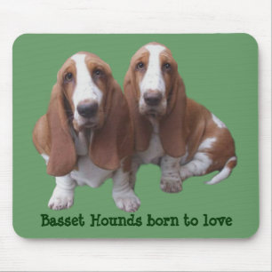 Basset Hound-Freunde Mousepad