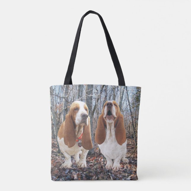 Basset Hound-Freunde Tasche (Rückseite)
