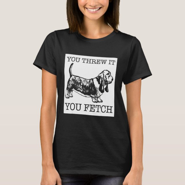 Basset Hound funny dog lover gift T-Shirt (Vorderseite)