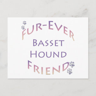 Basset Hound Furever Postkarte