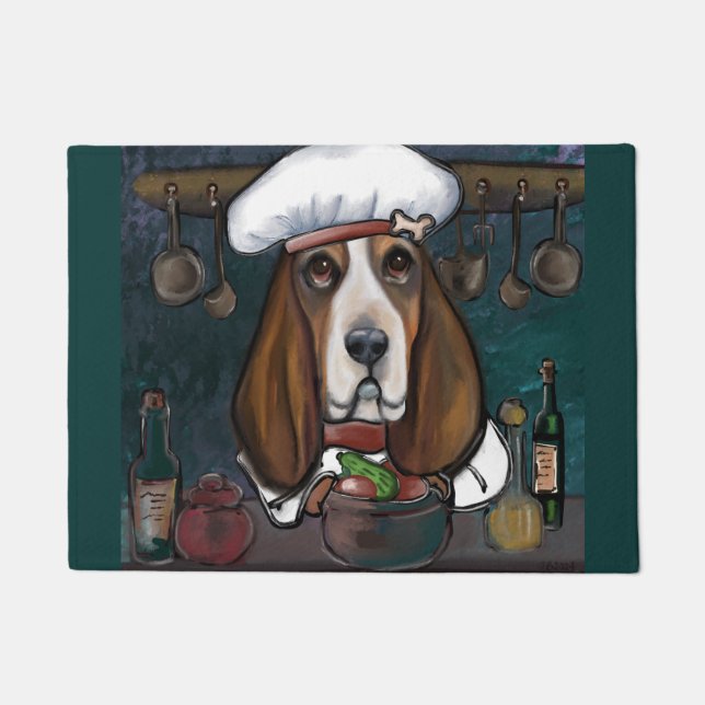 BASSET HOUND FUßMATTE (Vorderseite)