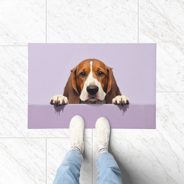 Basset Hound Fußmatten Kunst Fußmatte (Indoor)