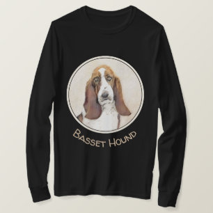 Basset Hound Gemälde - Süße originelle Hundekunst T-Shirt