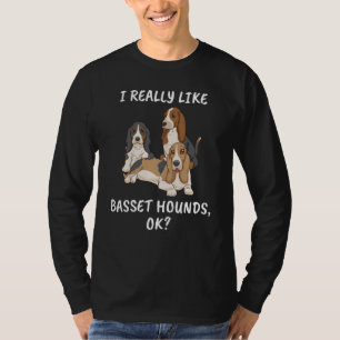 Basset Hound Geschenk Männer Hund Lover Dog Basse T-Shirt
