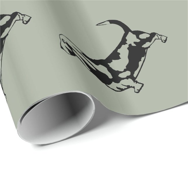 Basset Hound-Geschenk-Packpapier Geschenkpapier (Rolleneckpunkt)
