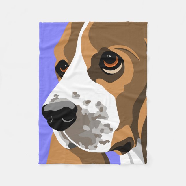 Basset Hound-Geschenke Fleecedecke (Vorderseite)