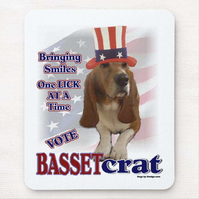 Basset Hound Geschenke Mousepad (Vorne)