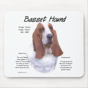 Basset Hound-Geschichtsentwurf Mousepad