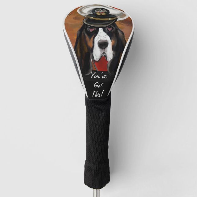 BASSET HOUND GOLF HEADCOVER (Vorderseite)