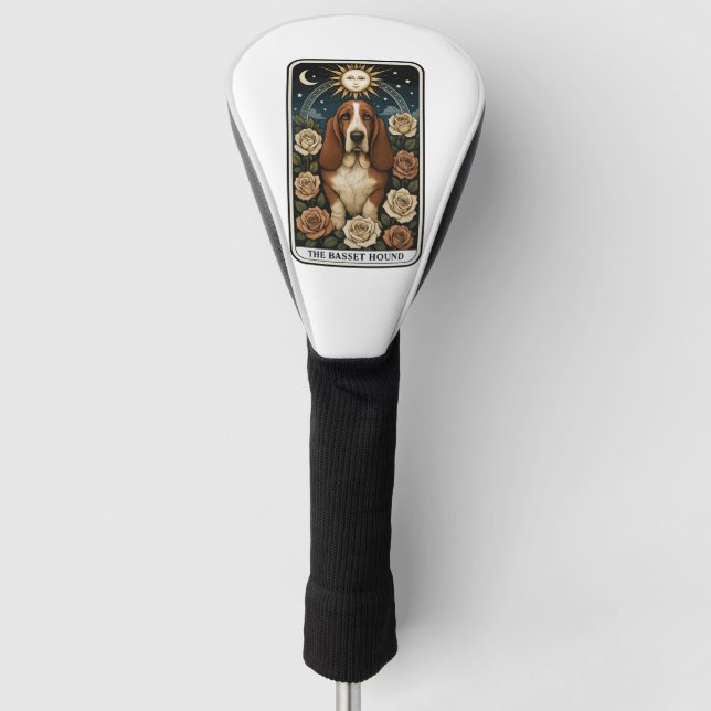 Basset Hound Golf Headcover (Vorderseite)