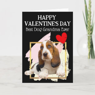 Basset Hound Grand-mère personnalisée Carte Saint-