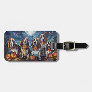 Basset Hound Halloween Spooky Gepäckanhänger
