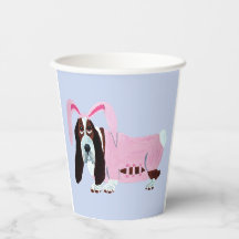 Basset Hound Hasen-Papierbecher