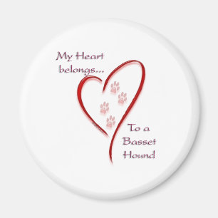 Basset Hound Herzbelongs Magnet