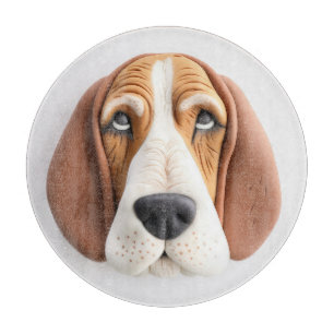 Basset Hound Hund 3D Inspiriert Schneidebrett