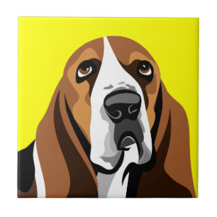Basset Hound Hund Fliese
