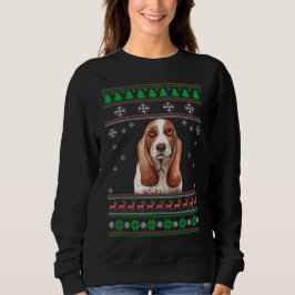 Basset Hound Hund Lover Ugly Christmas Sweater Xma Sweatshirt