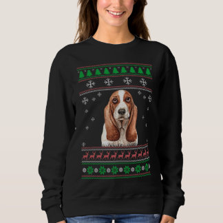 Basset Hound Hund Lover Ugly Christmas Sweater Xma Sweatshirt