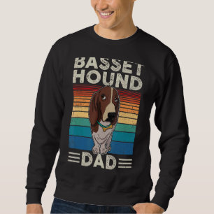 Basset Hound Hund Mama Walk Hunde Redewendungen Zü Sweatshirt
