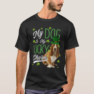 Basset Hound Hund  Mein Hund ist mein Glücksbringe T-Shirt