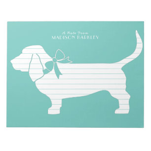 Basset Hound Hund Welpe Notizblock