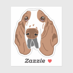 Basset Hound-Hundemutter-Tasse Aufkleber