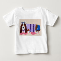 Basset Hound in Schwimmflossen T-Shirt