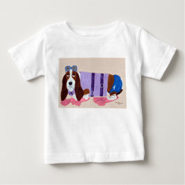 Basset Hound in Schwimmflossen T-Shirt