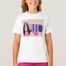 Basset Hound in Schwimmflossen T-Shirt