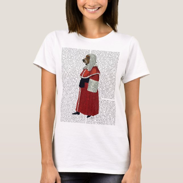 Basset Hound Judge Full T-Shirt (Vorderseite)