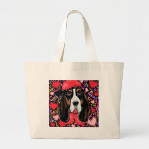 Basset Hound Jumbo Stoffbeutel