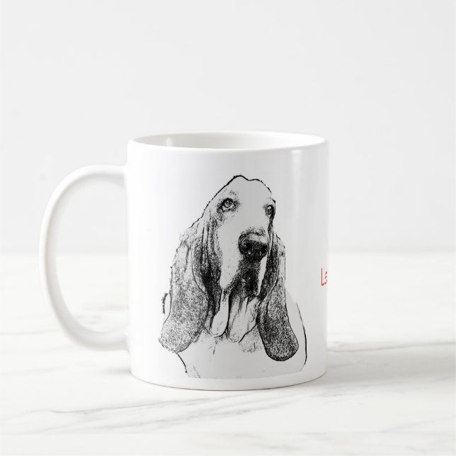 Basset hound kaffeetasse (Links)