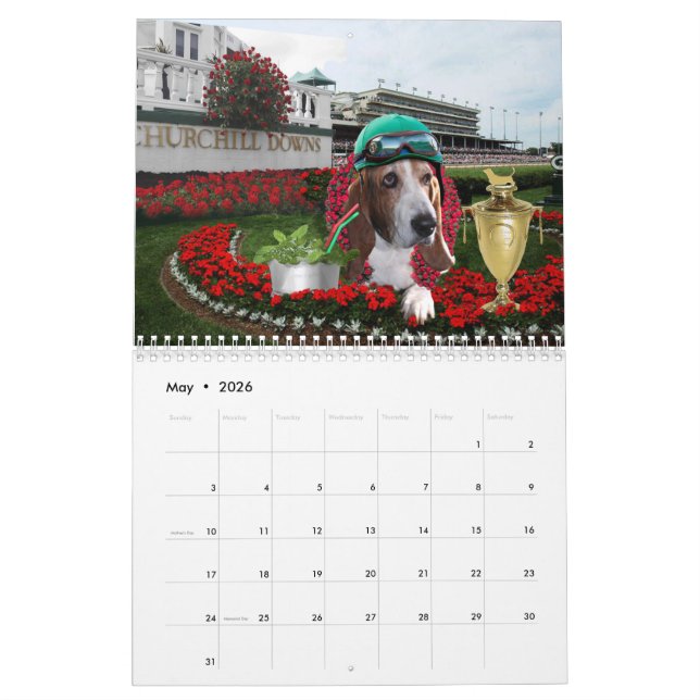 Basset Hound-Kalender Kalender (Mai 2026)
