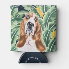 Basset Hound kann kühlen Dosenkühler