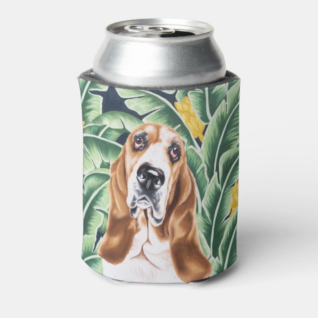 Basset Hound kann kühlen Dosenkühler (Kanne Rückseite)