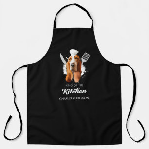 Basset Hound King of the Kitchen Cooking Dog Koch Schürze