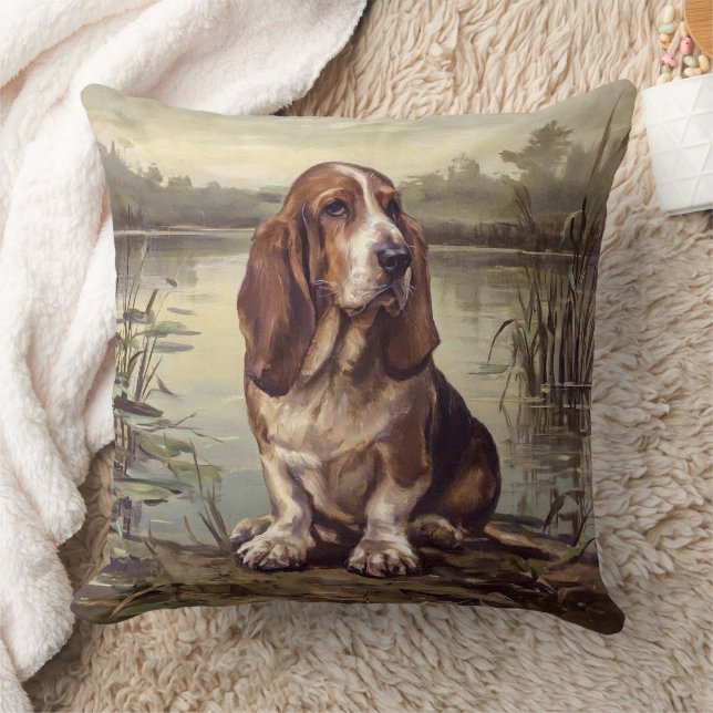 Basset Hound Kissen (Decke)