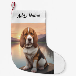 Basset Hound Kleiner Weihnachtsstrumpf