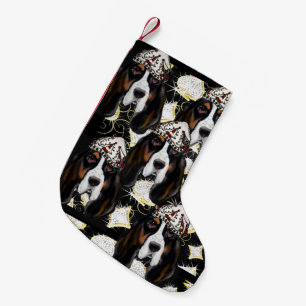 BASSET HOUND KLEINER WEIHNACHTSSTRUMPF