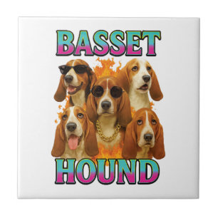 Basset Hound Kopie Fliese