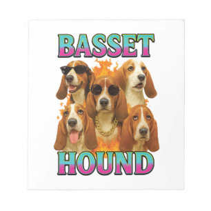 Basset Hound Kopie Notizblock