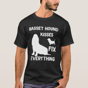 Basset Hound Küsse reparieren alles Basset Hound m T-Shirt