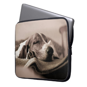 Basset Hound-Laptop-Hülse Laptopschutzhülle