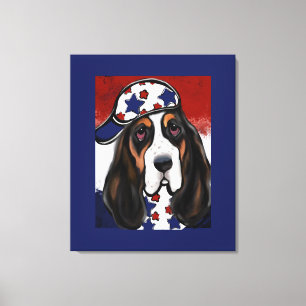 Basset Hound Leinwanddruck