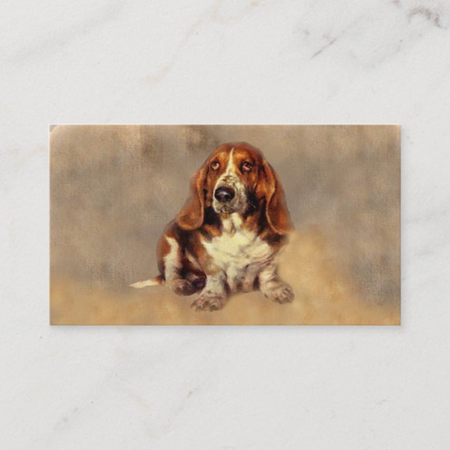 Basset Hound-Liebhaber-Visitenkarte Visitenkarte (Vorderseite)